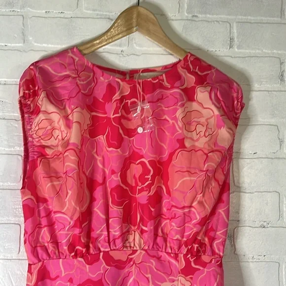 New! Gingham & Heels Jaidon Midi Dress - Pink Hibiscus Size AU 10 (Size US 6) - Picture 8 of 15